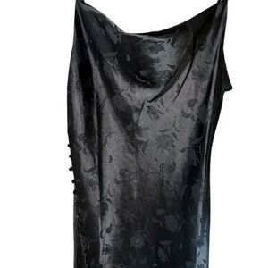 Lulu's Elegant Black Textured Dress